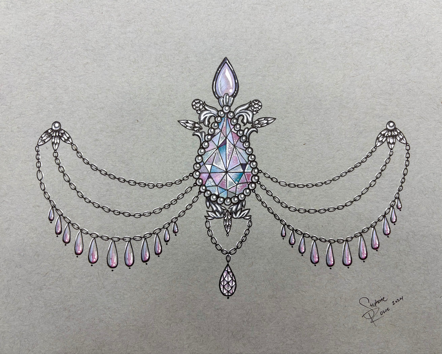 Opal Gemstone Print