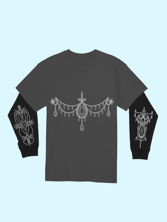 Multi-Jewel Long Sleeve T-Shirt
