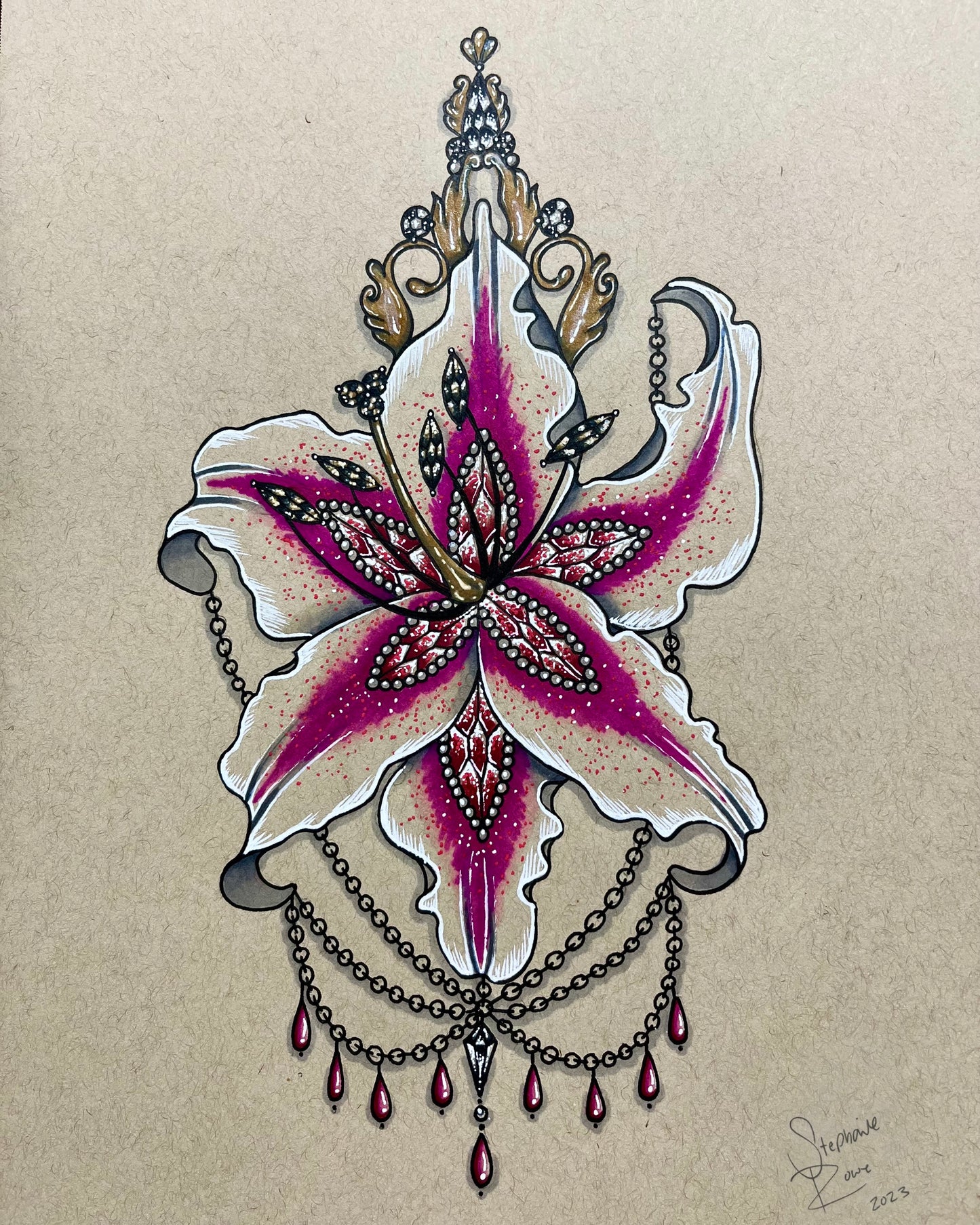 Crystal Lily Print