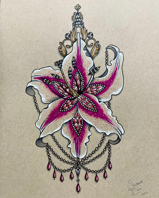 Crystal Lily Print