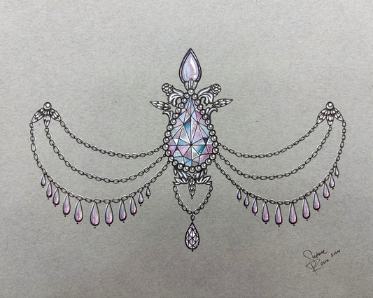 Opal Gemstone Print